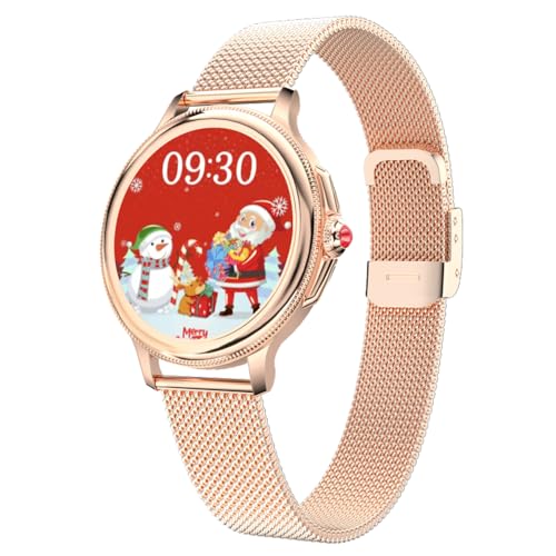 ECOSOON Smartwatch Damen, Fitnessuhr Damen mit Telefonfunktion, IP68 Wasserdicht Fitness Tracker, Uhr mit Schrittzähler Damen mit Herzfrequenz,SpO2,Schlafmonitor, Smart Watch Damenuhr für iOS Android von ECOSOON