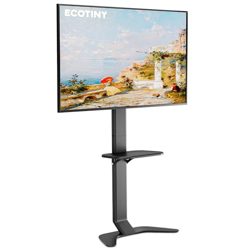 ECOTINY Ultra Slim TV Bodenständer für 37-86 Zoll Fernseher ohne Bohren, Moderne gebogene Basis mit Ablage, Höhe & Neigung, Platzsparendes Design mit Kabelmanagement, Passend für VESA 600x400mm ECOTINY Ultra Slim TV Bodenständer für 37-86 Zoll Fernseher ohne Bohren, Moderne gebogene Basis mit Ablage, Höhe & Neigung, Platzsparendes Design mit Kabelmanagement, Passend für VESA 600x400mm von ECOTINY