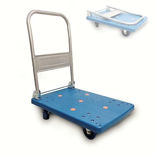Faltbarer Gepäckträger mit Drehrollen, max. 250 kg, Transportplatte Faltbarer Gepäckträger mit Drehrollen, max. 250 kg, Transportplatte von ECOVELO
