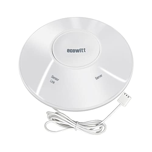 Ecowitt GW2000 WLAN und LAN Wetterstations-Gateway mit eingebauten Innen-Temperatur-, Feuchtigkeits- und Luftdrucksensoren (Sensor-Frequenz 868 MHz, Gateway WLAN 2,4 GHz, WIFI 802.11b, g, n) Ecowitt GW2000 WLAN und LAN Wetterstations-Gateway mit eingebauten Innen-Temperatur-, Feuchtigkeits- und Luftdrucksensoren (Sensor-Frequenz 868 MHz, Gateway WLAN 2,4 GHz, WIFI 802.11b, g, n) von ECOWITT