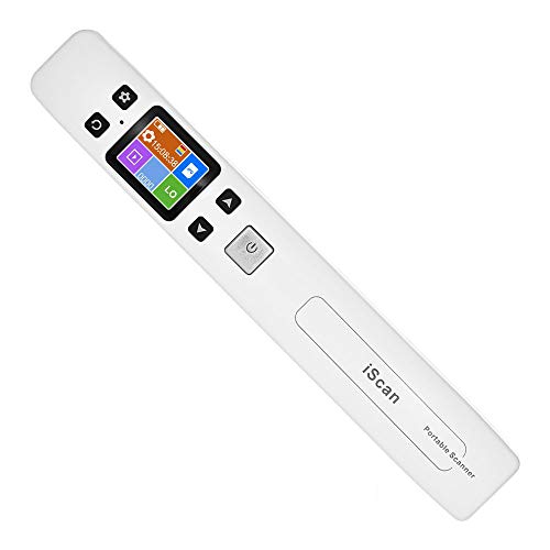 ECOiNVA iScan Scanner Wand Mini Pocket Tragbarer Scanner A4 Scanner mit LCD Display, ohne WiFi Funktion weiß von ECOiNVA