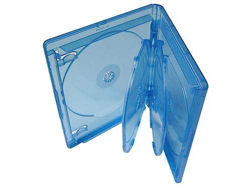 Elite Blu-ray Hülle 6-Fach mit 15mm Rücken, blau transparent - 52 Stück Elite Blu-ray Hülle 6-Fach mit 15mm Rücken, blau transparent - 52 Stück von ECS ELITEGROUP