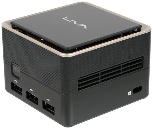 ECS Mini PC LIVA Q3 Plus AMD Ryzen Embedded R1505G 4GB RAM 64GB HDD 95-677-MZ6A05 von ECS Elitegroup