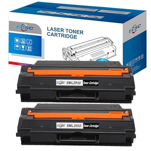 ECSC Kompatibel Toner Patrone Ersatz für Samsung ML-2950ND ML-2955DW ML-2955ND SCX-4726FN SCX-4728FD SCX-4729FD SCX-4729FW MLT-D103L (Schwarz, 2-Pack) von ECSC