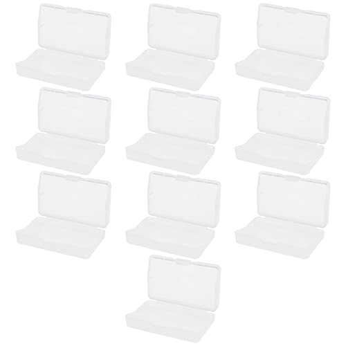 10 Stück Spielkartuschen kompatibel mit Game Boy Advance GBA Spielkartuschen ABS transparent Spielkarte Aufbewahrungsbox Ständer rutschfest Abdeckung 65 x 40 x 13 mm von ECSiNG