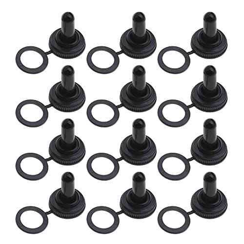 12 Stück Wippschalter Kappen aus Gummi für 12 mm für Boote, Ausrüstung, Fahrzeuge, Geländewagen, wasserdicht, Schalter. von ECSiNG