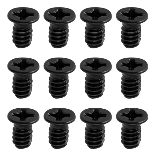 ECSiNG 100 Stück Schwarze Senkkopfschrauben mit Flachem Kreuzschlitz 3,5 X 6 mm Geeignet für 3,5 Zoll Computer PC Festplattenlaufwerke (UNC 6-32) von ECSiNG