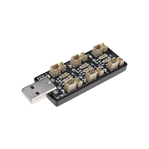 ECSiNG 1S LiPo Akku USB Ladegerät 3.7V/4.2V mit 6 Ladeausgangskanälen zum Anschluss von Handy Ladegeräten Powerbanks Computer USB Steckdosen von ECSiNG