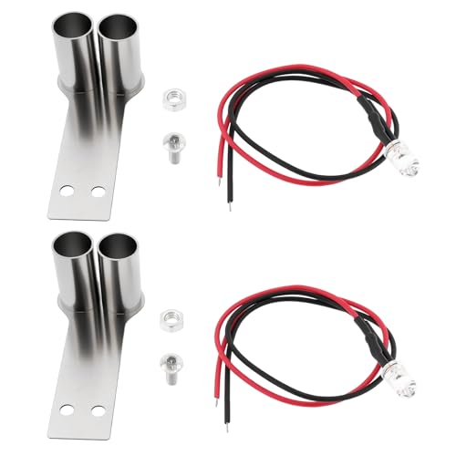 ECSiNG 2 STK. 1/10 RC-Auto-Simulations-Auspuffrohr für Drift-Auto Im Maßstab 1/10 49,9 X 22,1 X 18,4 Mm RC-Simulations-Endrohr mit LED-Licht Drahtbolzen Schrauben Doppelloch ECSiNG 2 STK. 1/10 RC-Auto-Simulations-Auspuffrohr für Drift-Auto Im Maßstab 1/10 49,9 X 22,1 X 18,4 Mm RC-Simulations-Endrohr mit LED-Licht Drahtbolzen Schrauben Doppelloch von ECSiNG