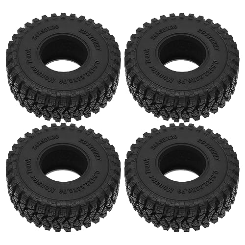 ECSiNG 4 Stück Simulation Crawler Reifen kompatibel mit TRX4M SCX24 AX24 Crawler Fahrzeuge für RC Fahrzeuge 58 x 24 mm Gummi Kunststoff ECSiNG 4 Stück Simulation Crawler Reifen kompatibel mit TRX4M SCX24 AX24 Crawler Fahrzeuge für RC Fahrzeuge 58 x 24 mm Gummi Kunststoff von ECSiNG