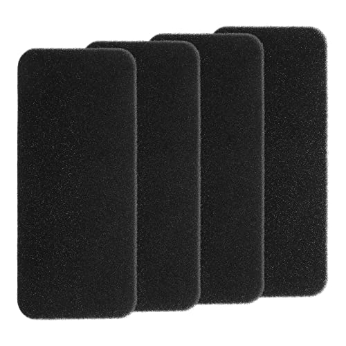 ECSiNG 4 Stück Wäschetrockner Schwammfilter Ersatzfilter, Kompatibel mit Hoover Candy 40006731, 275 X 125 X 10 Mm, Trocknerzubehör, Schwarz von ECSiNG