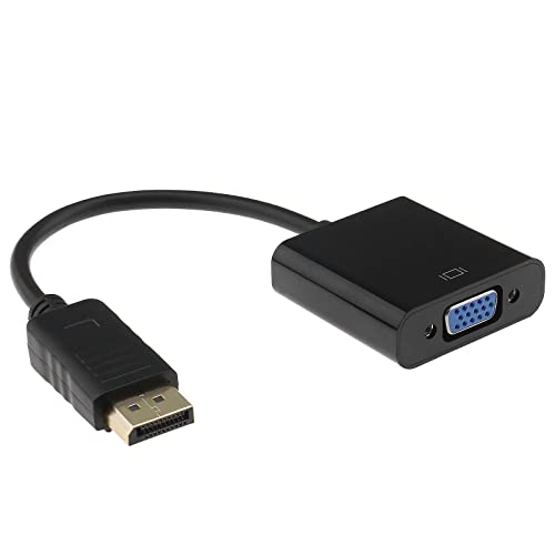 ECSiNG DisplayPort auf VGA Adapter Vergoldet DP DisplayPort Stecker auf VGA Buchse Display Monitor Konverter Kabel Adapter für Computer PC Desktop Laptop Projektor von ECSiNG