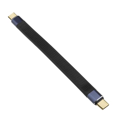 ECSiNG USB4.0-Kabel 240 W Leistung Typ-C USB-C-Stecker auf Stecker USB4.0 40 Gbit/s 100 W PD-Schnellladung Unterstützt 8K-Video 13,5 cm für Laptop Telefon Flaches Schlankes FPC-Datenkabel von ECSiNG