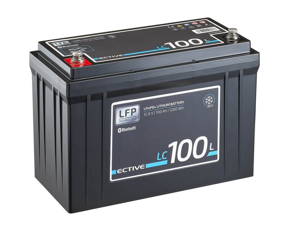 ECTIVE ECTIVE 12V 100Ah LiFePo4 Batterie Lithium Akku BMS Wohnmobil Camper Batterie, (12 V V) von ECTIVE