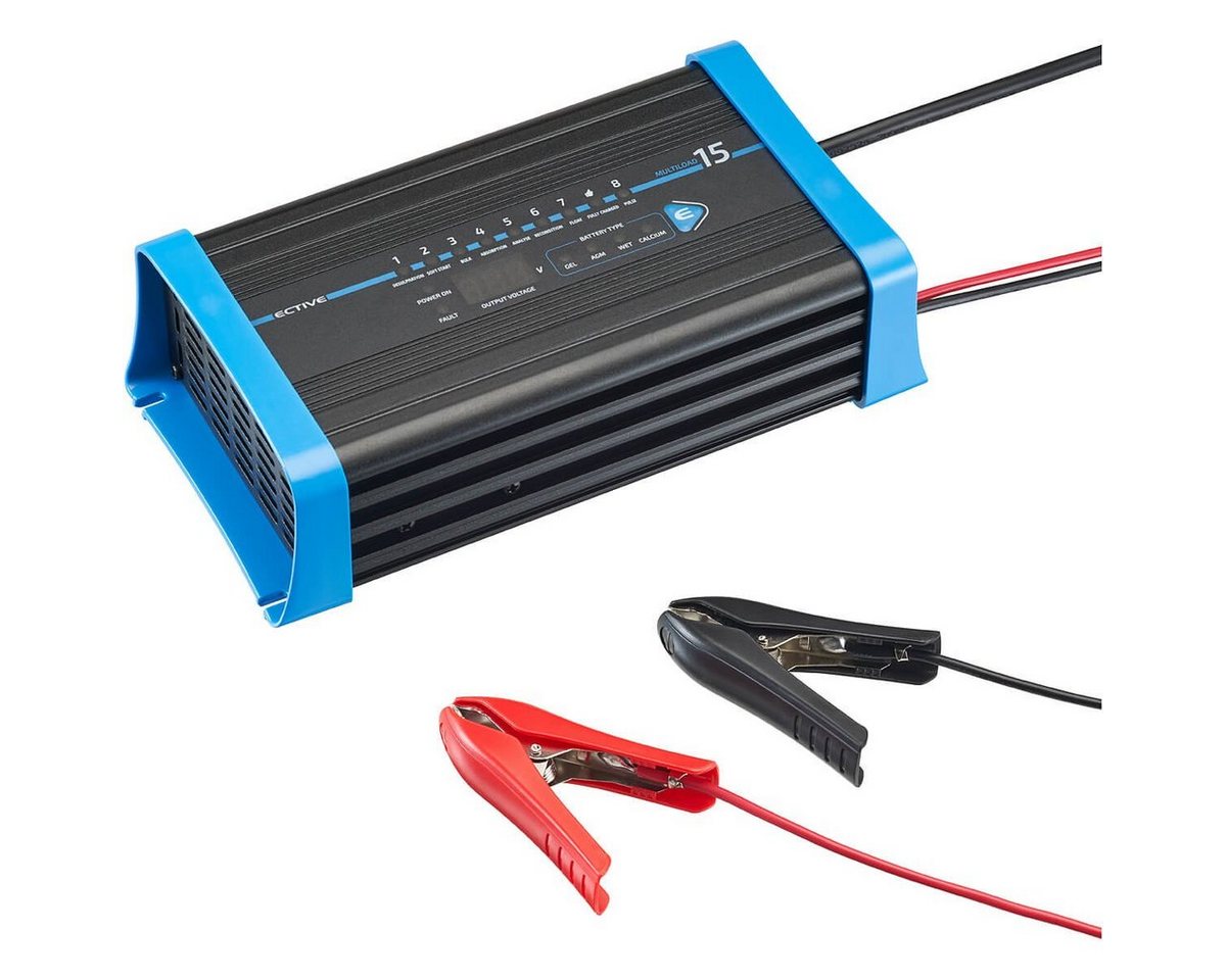 ECTIVE ECTIVE 12V 15A Ladegerät für 100-300Ah AGM Gel VRLA Batterie Batterie-Ladegerät (15 mA) von ECTIVE