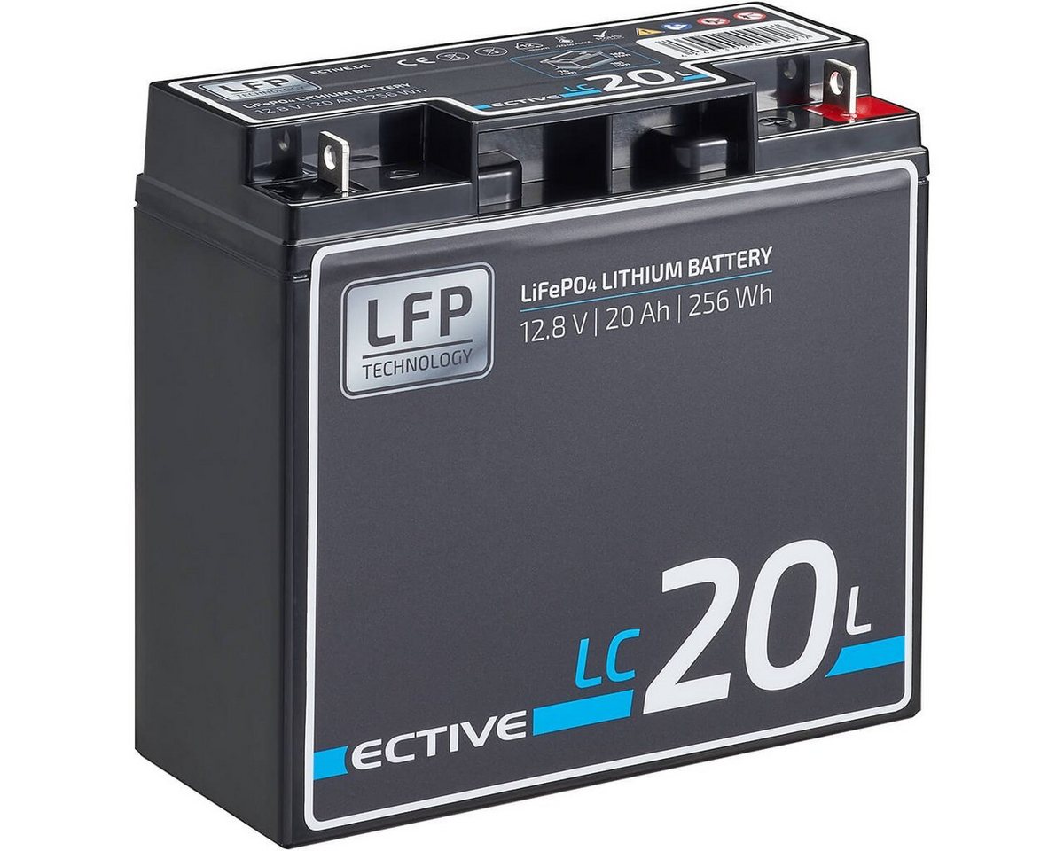 ECTIVE ECTIVE 12V 20Ah Lithium Batterie LiFePO4 für Wohnmobil Batterie, (12 V V) von ECTIVE