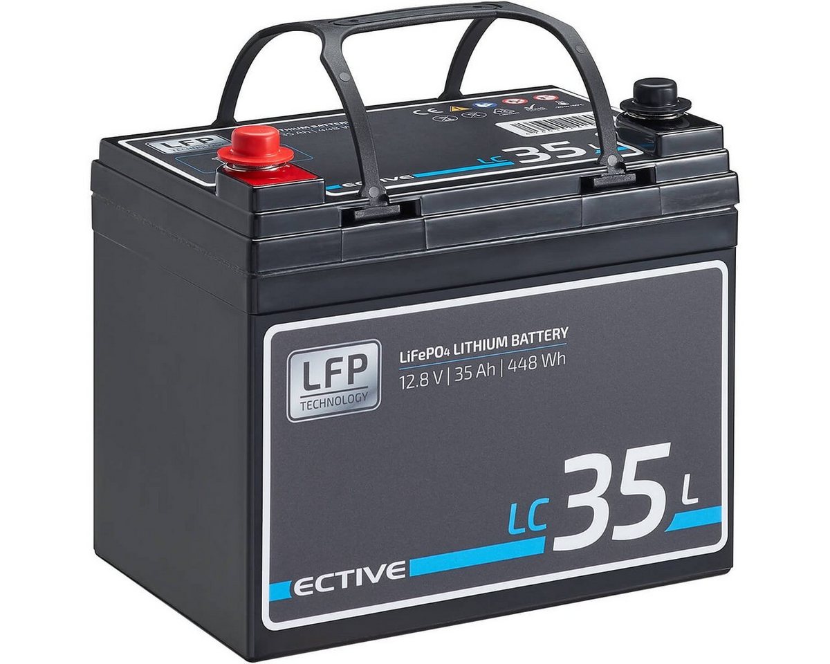 ECTIVE ECTIVE 12V 35Ah Lithium Batterie LiFePO4 für Wohnmobil Batterie, (12 V V) von ECTIVE