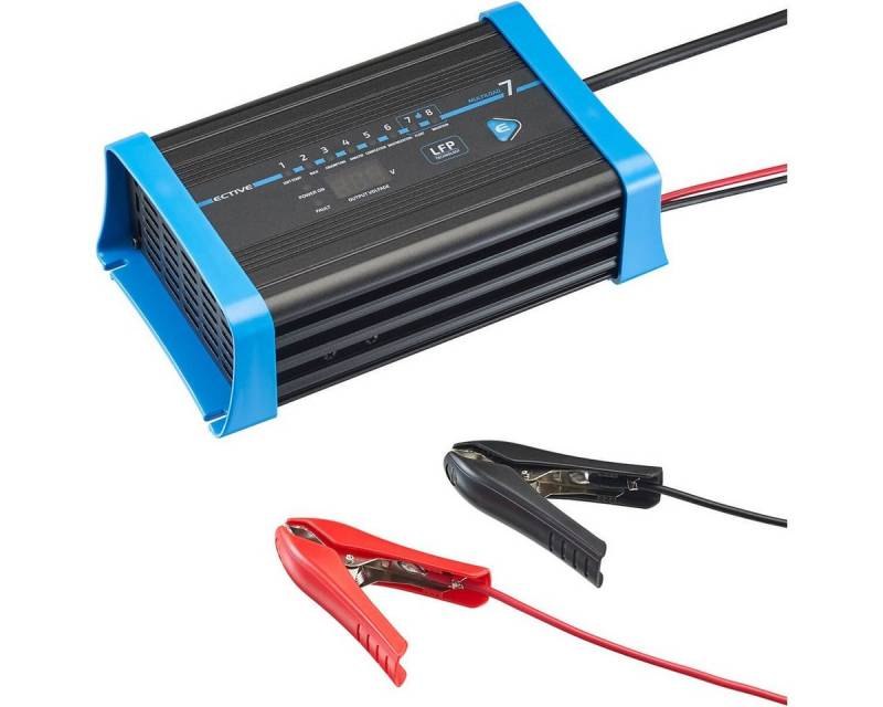 ECTIVE ECTIVE 12V 7A LiFePo4 Batterieladegerät für Lithium Batterien Batterie-Ladegerät (7 mA) von ECTIVE