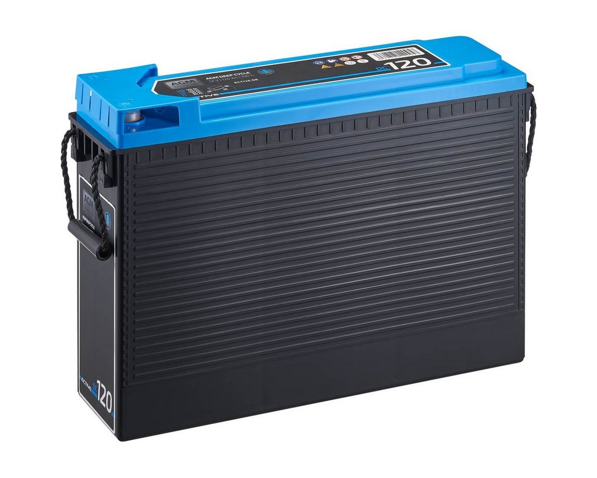 ECTIVE ECTIVE AGM Batterie 120Ah 12V Deep Cycle Slim Front Terminal Batterie, (12 V) von ECTIVE