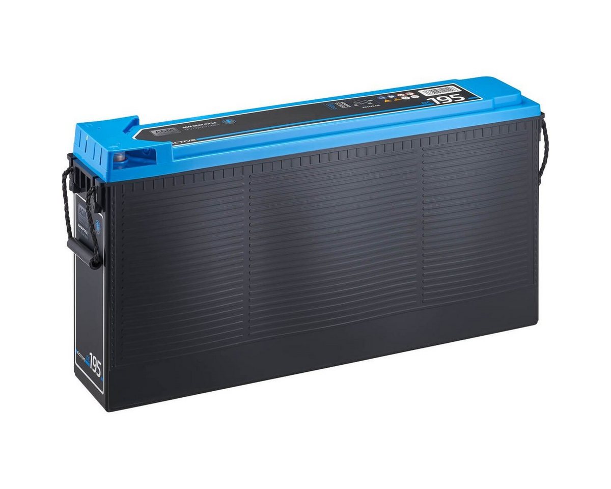 ECTIVE ECTIVE AGM Batterie 195Ah 12V Deep Cycle Slim Front Terminal Akku Batterie, (12 V V) von ECTIVE