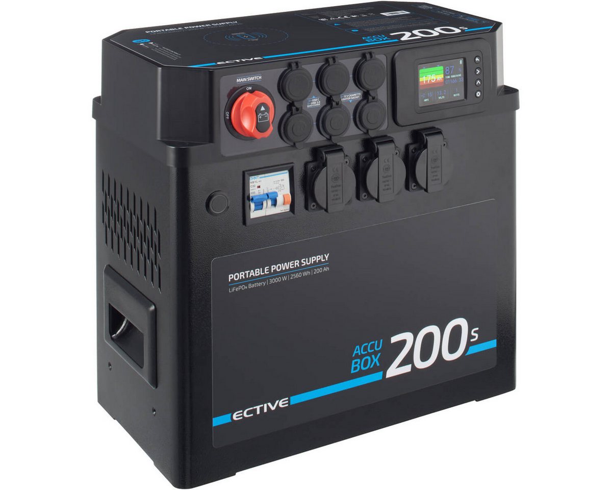 ECTIVE ECTIVE AccuBox 200S 3000W 2560Wh LiFePO4 Powerstation Powerstation 200 mAh von ECTIVE