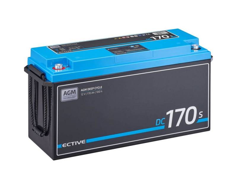 ECTIVE ECTIVE Deep Cycle AGM Batterie 12V 170Ah m Display für Wohnmobil Batterie, (12 V) von ECTIVE