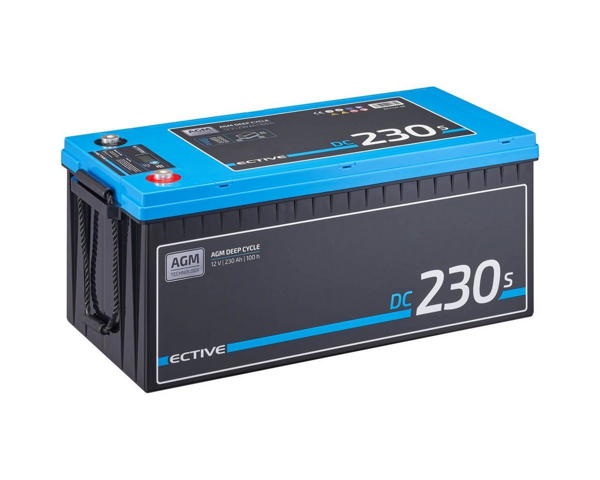 ECTIVE ECTIVE Deep Cycle AGM Batterie 12V 230Ah m Display für Wohnmobil Batterie, (12 V V) von ECTIVE