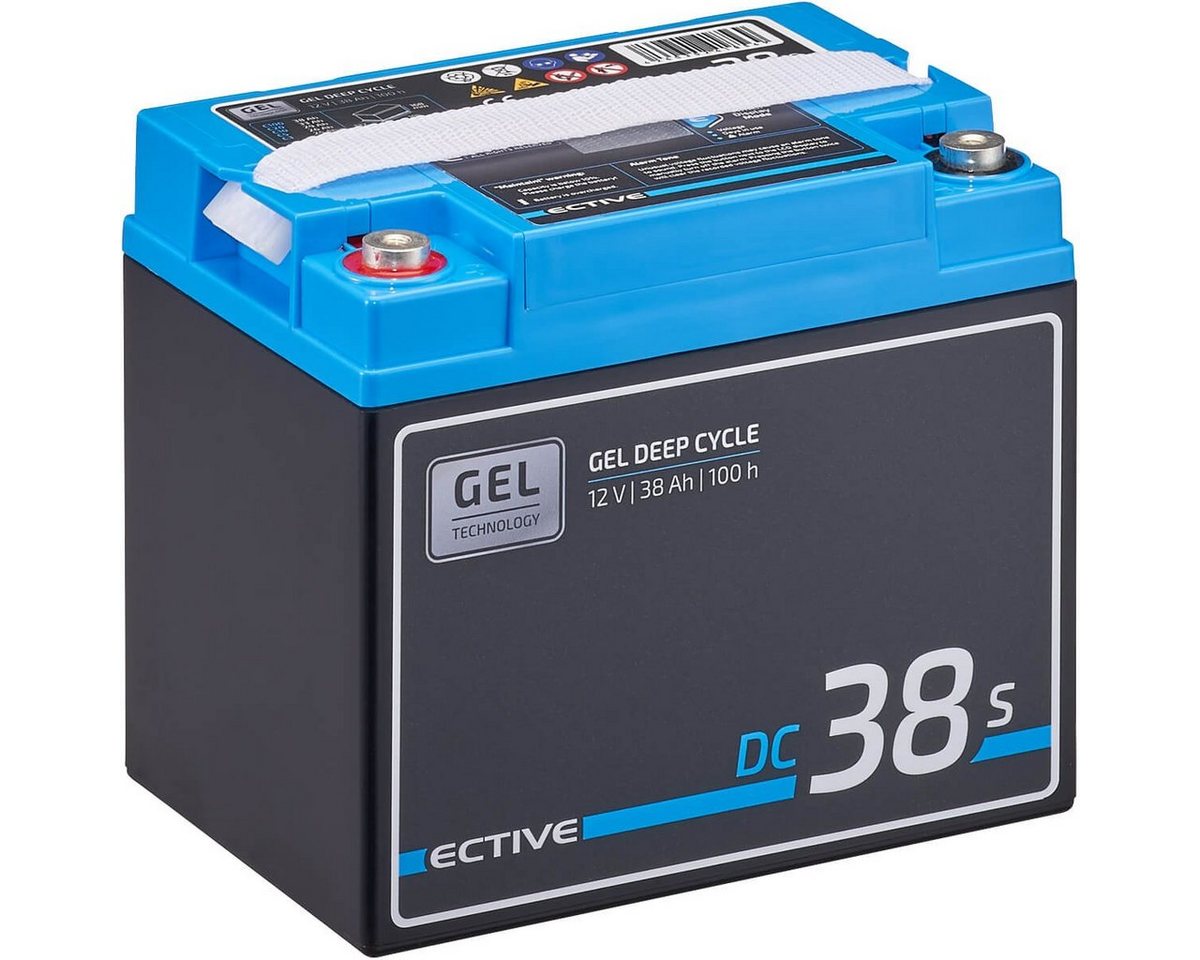 ECTIVE ECTIVE Deep Cycle Blei Gel Batterie 12V 38Ah Wohnmobil Solar Camper Batterie, (12 V V) von ECTIVE