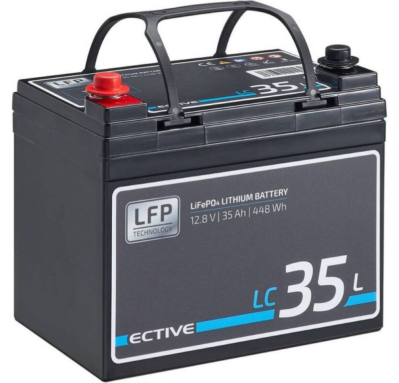 ECTIVE ECTIVE LC 35L 12V LiFePO4 Lithium Versorgungsbatterie 35 Ah Batterie von ECTIVE