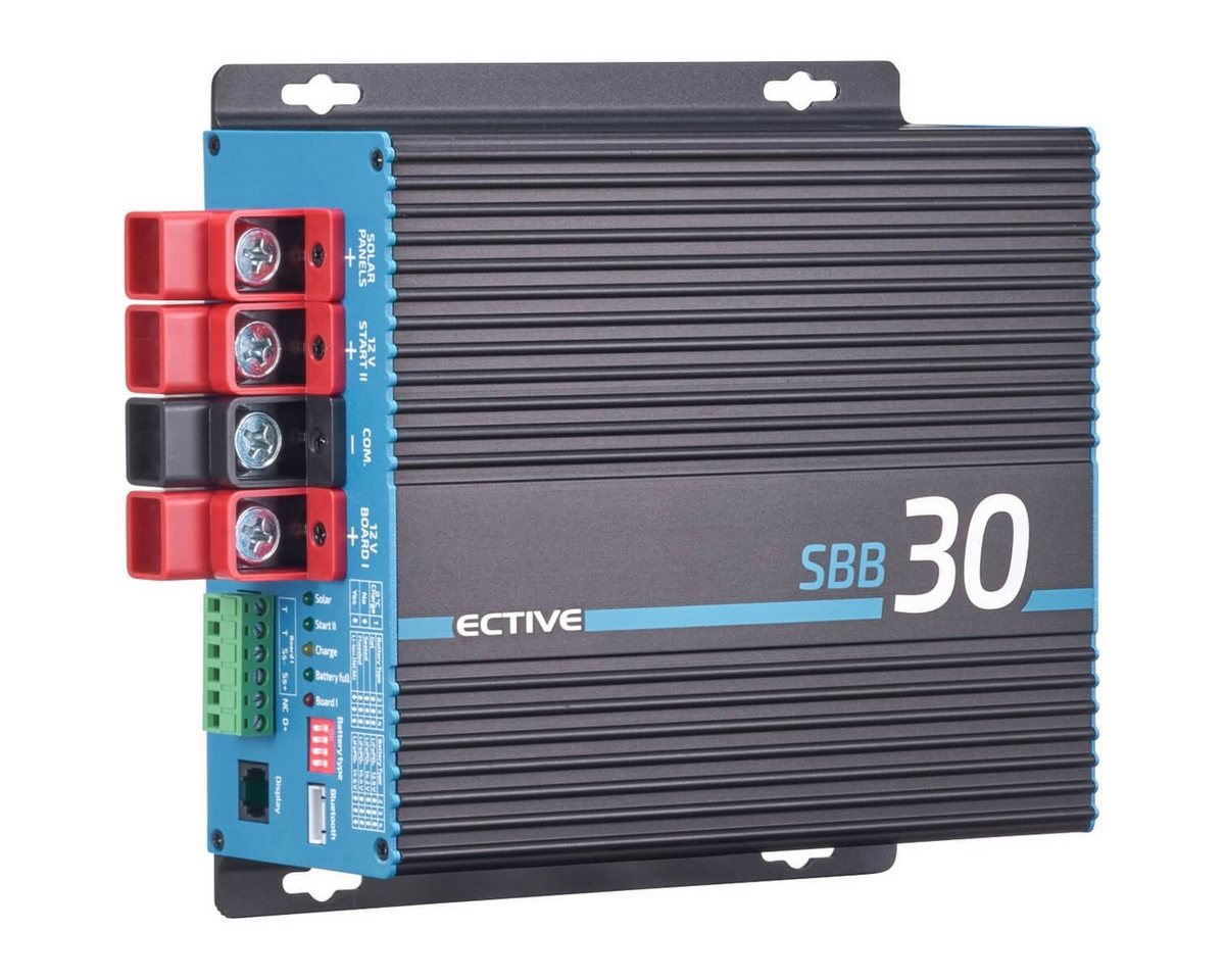 ECTIVE ECTIVE SBB30 Ladebooster 12V 30A mit Solar-Laderegler für AGM LiFePO4 Batterie-Ladegerät von ECTIVE