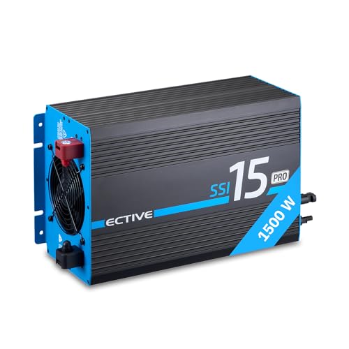 ECTIVE - Wechselrichter 12V auf 230V SSI PRO 15-1000W Reine Sinuswelle - Spannungswandler DC/AC mit USB, Überlast- & Überhitzungsschutz, NSV & USV, MPPT-Solarladeregler & 30A Batterieladefunktion ECTIVE - Wechselrichter 12V auf 230V SSI PRO 15-1000W Reine Sinuswelle - Spannungswandler DC/AC mit USB, Überlast- & Überhitzungsschutz, NSV & USV, MPPT-Solarladeregler & 30A Batterieladefunktion von ECTIVE
