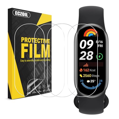 ECZOIL 4 Stück Displayschutz Kompatibel für Xiaomi Band 7/8/9,TPU Anti-Kratzer ohne Blasen Hohe Auflösung Schutzfolie ECZOIL 4 Stück Displayschutz Kompatibel für Xiaomi Band 7/8/9,TPU Anti-Kratzer ohne Blasen Hohe Auflösung Schutzfolie von ECZOIL