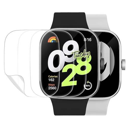 ECZOIL 4 Stück Displayschutz Kompatibel für Xiaomi Redmi Watch 4,TPU Anti-Kratzer ohne Blasen Hohe Auflösung Schutzfolie ECZOIL 4 Stück Displayschutz Kompatibel für Xiaomi Redmi Watch 4,TPU Anti-Kratzer ohne Blasen Hohe Auflösung Schutzfolie von ECZOIL