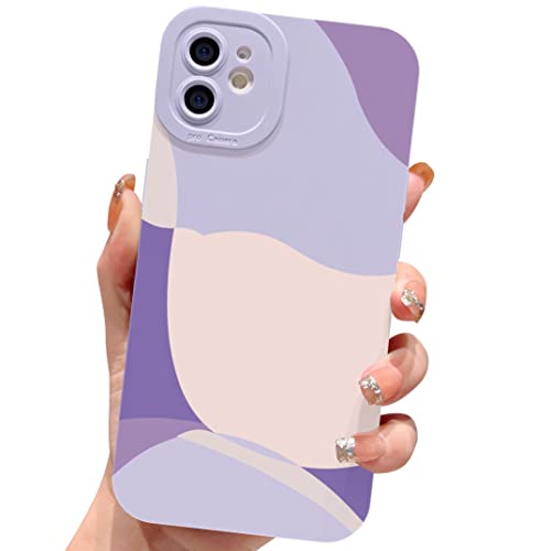 ECZOIL Kompatibel mit iPhone 12 Hülle,Kunst Aesthetic bemaltei Geometrie Kunst Muster Handyhülle Kameraschutz Weich TPU sturzsicher Phone Case für iPhone 12 6.1 Zoll-Lila ECZOIL Kompatibel mit iPhone 12 Hülle,Kunst Aesthetic bemaltei Geometrie Kunst Muster Handyhülle Kameraschutz Weich TPU sturzsicher Phone Case für iPhone 12 6.1 Zoll-Lila von ECZOIL