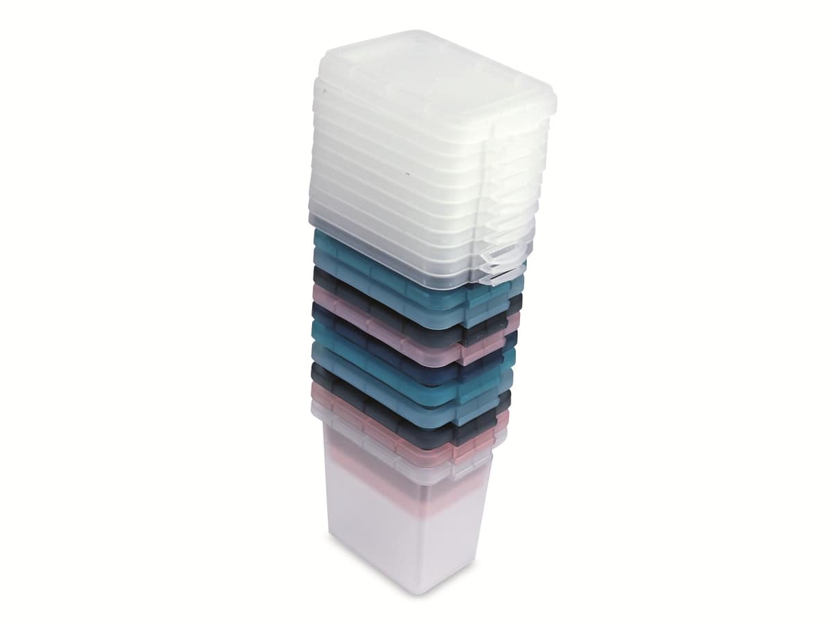 Aufbewahrungsboxen, 11 Stück, 5x100 ml, 5x 200 ml, 1x 400 ml Aufbewahrungsboxen, 11 Stück, 5x100 ml, 5x 200 ml, 1x 400 ml von EDCO Eindhoven