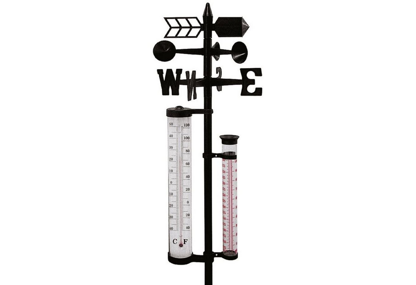 EDCO Garten Wetterstation 145cm Regenmesser Windmesser Thermometer Wetterme Wetterstation EDCO Garten Wetterstation 145cm Regenmesser Windmesser Thermometer Wetterme Wetterstation von EDCO