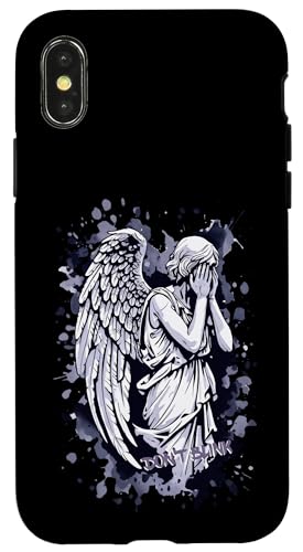 Bild eines weinenden Engels - mit Spritzern 1 - Fan Fun Hülle für iPhone X/XS Bild eines weinenden Engels - mit Spritzern 1 - Fan Fun Hülle für iPhone X/XS von EDDArt