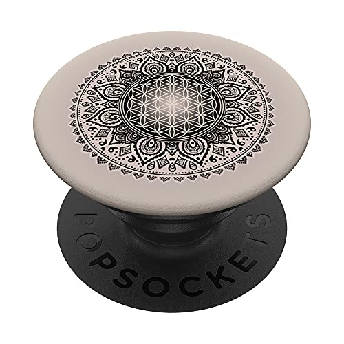 Blume des Lebens Symbol - Folklore Mandala 3 - Fan Fun PopSockets mit austauschbarem PopGrip Blume des Lebens Symbol - Folklore Mandala 3 - Fan Fun PopSockets mit austauschbarem PopGrip von EDDArt