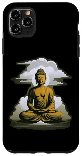 Buddha meditiert vor Wolken 2 - Fan Fun Hülle für iPhone 11 Pro Max von EDDArt