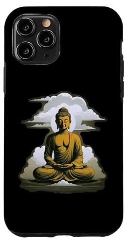 Buddha meditiert vor Wolken 2 - Fan Fun Hülle für iPhone 11 Pro von EDDArt