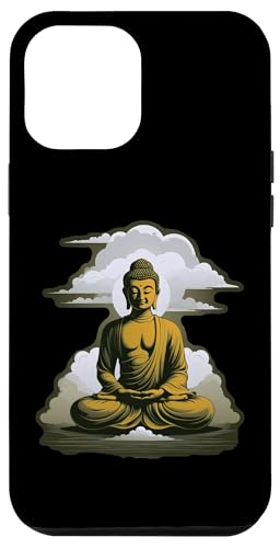Buddha meditiert vor Wolken 2 - Fan Fun Hülle für iPhone 12 Pro Max Buddha meditiert vor Wolken 2 - Fan Fun Hülle für iPhone 12 Pro Max von EDDArt