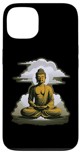 Buddha meditiert vor Wolken 2 - Fan Fun Hülle für iPhone 13 von EDDArt
