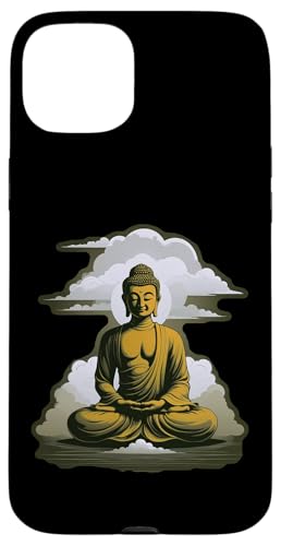 Buddha meditiert vor Wolken 2 - Fan Fun Hülle für iPhone 15 Plus Buddha meditiert vor Wolken 2 - Fan Fun Hülle für iPhone 15 Plus von EDDArt