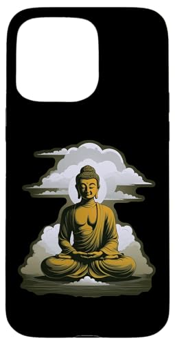 Buddha meditiert vor Wolken 2 - Fan Fun Hülle für iPhone 15 Pro Max Buddha meditiert vor Wolken 2 - Fan Fun Hülle für iPhone 15 Pro Max von EDDArt