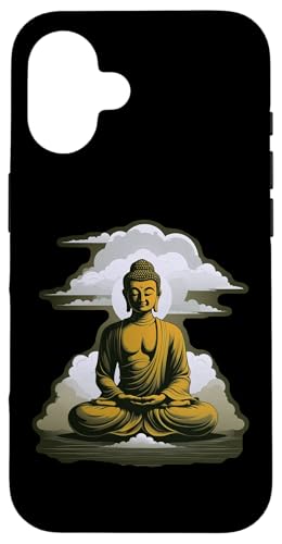 Buddha meditiert vor Wolken 2 - Fan Fun Hülle für iPhone 16 Buddha meditiert vor Wolken 2 - Fan Fun Hülle für iPhone 16 von EDDArt