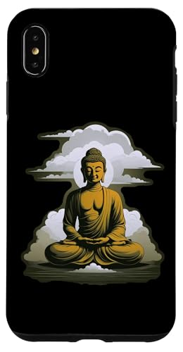 Buddha meditiert vor Wolken 2 - Fan Fun Hülle für iPhone XS Max von EDDArt