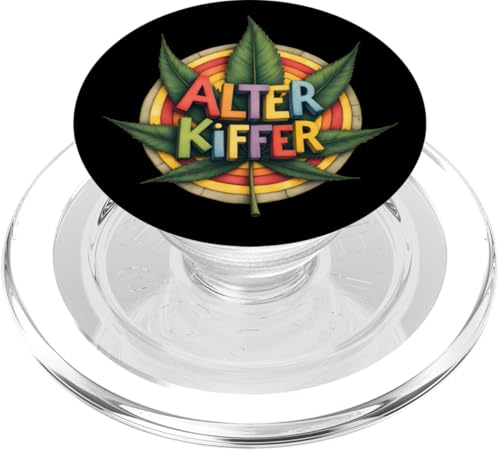 Cannabis Blatt - Alter Kiffer 1 - Fan Fun PopSockets PopGrip für MagSafe Cannabis Blatt - Alter Kiffer 1 - Fan Fun PopSockets PopGrip für MagSafe von EDDArt