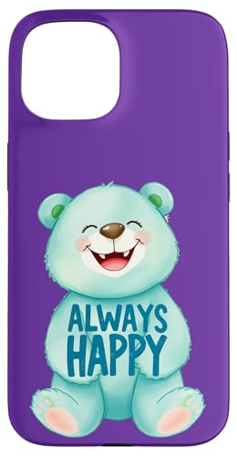 Ein süßer Teddybär ist immer glücklich 1 – Fan Fun Hülle für iPhone 15 von EDDArt