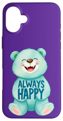 Ein süßer Teddybär ist immer glücklich 1 – Fan Fun Hülle für iPhone 16 Plus Ein süßer Teddybär ist immer glücklich 1 – Fan Fun Hülle für iPhone 16 Plus von EDDArt