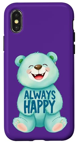 Ein süßer Teddybär ist immer glücklich 1 – Fan Fun Hülle für iPhone X/XS Ein süßer Teddybär ist immer glücklich 1 – Fan Fun Hülle für iPhone X/XS von EDDArt